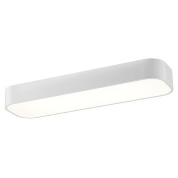 Brilliant vit LED-taklampa Corvato, avlång med justerbar ljusfärg 2700-6500 Kelvin