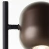 Brilliant Leuchten industriell bordslampa Jane med rund brun skärm, vridbart lamphuvud