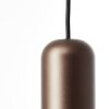 Brilliant Leuchten cylindrisk pendellampa Jane i industriell stil med brun skärm