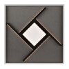 Brilliant LED-taklampa Hardy, korsande ljuslister, minnesfunktion, 2700 Kelvin varmvit