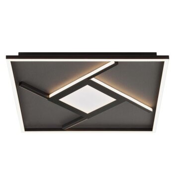 Brilliant LED-taklampa Hardy, korsande ljuslister, minnesfunktion, 2700 Kelvin varmvit