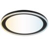 Brilliant rund LED-taklampa Pederson, svart skärm, justerbar ljusfärg 2700-6500 Kelvin