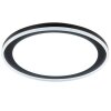 Brilliant rund LED-taklampa Pederson, svart skärm, justerbar ljusfärg 2700-6500 Kelvin