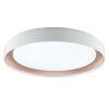 Brilliant platt LED-taklampa Waldo med fjärrkontroll, ställbar ljusfärg 3000-6500 Kelvin