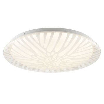 Brilliant rund LED-plafond Oscara, radiellt mönster, justerbar ljusfärg 2700-4000 Kelvin