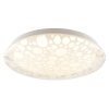 Brilliant LED-taklampa Bania med mönstrad skärm, justerbar ljusfärg 2700-4000 Kelvin