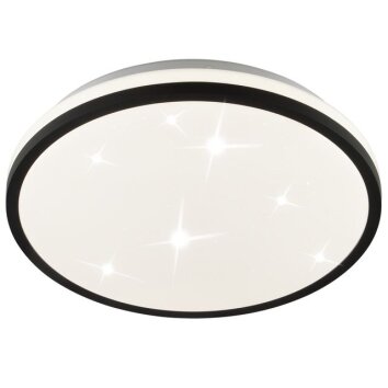 Brilliant LED-taklampa Taya, stjärnhimmelseffekt, justerbar ljusfärg 2700-6500 Kelvin