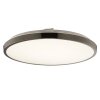 Brilliant modern plattrund LED-taklampa Nova, vit skärm, justerbar ljusfärg 2700-6500 Kelvin