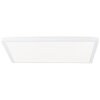 Brilliant platt LED-plafond Tanida, vit, fjärrkontroll, ställbar ljusfärg 3000-6500 Kelvin