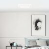 Brilliant platt LED-plafond Tanida, vit, fjärrkontroll, ställbar ljusfärg 3000-6500 Kelvin