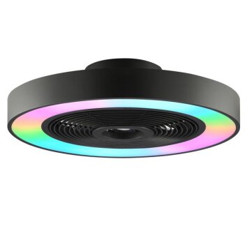 Brilliant LED-taklampa Catania RGB, fjärrkontroll, justerbar ljusfärg 2700-6500 Kelvin