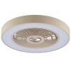 Brilliant LED-takfläkt Catania, fjärrdimbar, RGB, justerbar ljusfärg 2700-6500 Kelvin