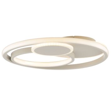Brilliant Leuchten platt LED-taklampa Runda med minne, 3000 Kelvin varmvit