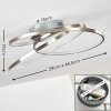 Chute Taklampa LED Nickel matt, 1-ljuskällor