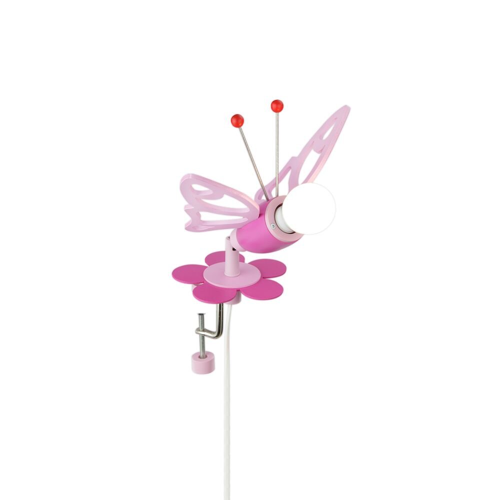 Elobra Barnbelysning FALTER Klämlampa Rosa, 1-ljuskällor main product photo