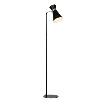Brilliant Lampor Goldy Golvlampa, Golvlampa Guld, Svart, 1-ljuskällor