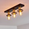 Alvesta Taklampa Guld, Mässing, Svart, 3-ljuskällor