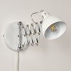 Saxon Vägglampa, Läslampa Vit, 1-ljuskällor