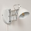 Saxon Vägglampa, Läslampa Vit, 1-ljuskällor