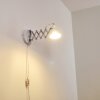 Saxon Vägglampa, Läslampa Vit, 1-ljuskällor