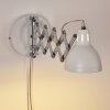 Saxon Vägglampa, Läslampa Vit, 1-ljuskällor