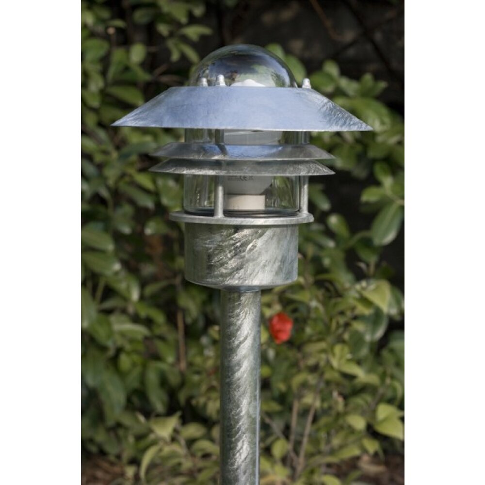 Nordlux BLOKHUS Golvlampa Rostfritt stål, Svart, Genomskinlig, klar, 1-ljuskällor main product photo