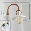 Ramvik Vägglampa Beige, Rostfärger, 1-ljuskällor
