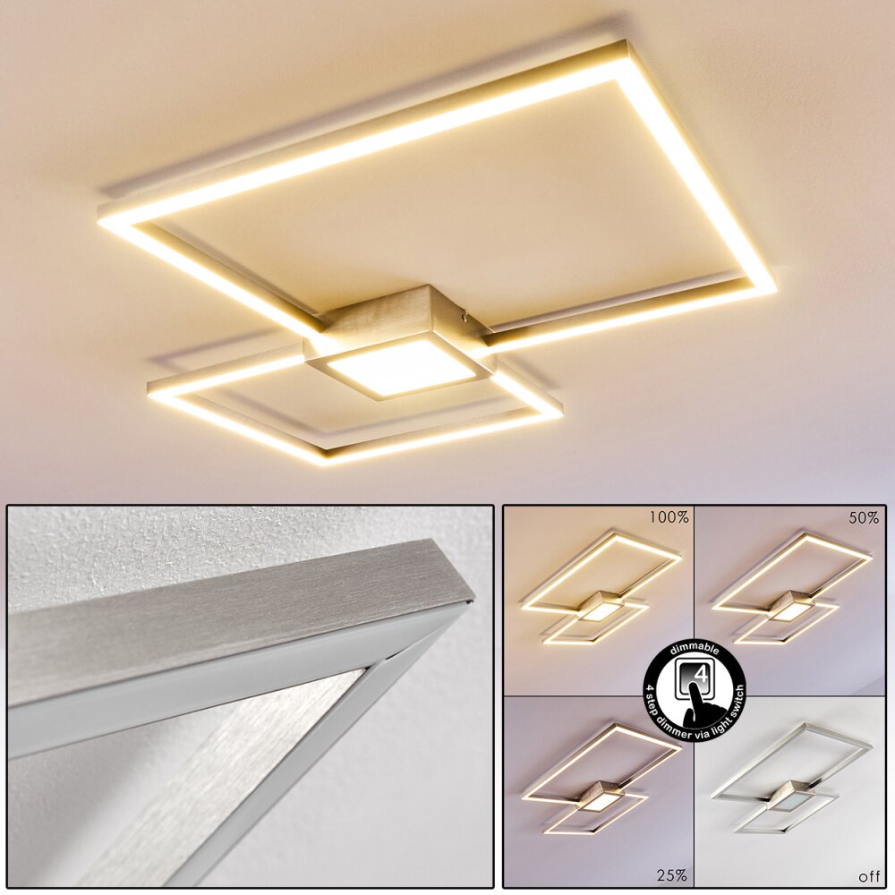 Narpes Taklampa LED Nickel matt, 1-ljuskällor main product photo