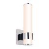 Globo CIRAS vägglampa utomhus, Vägglampa LED Krom, 1-ljuskällor