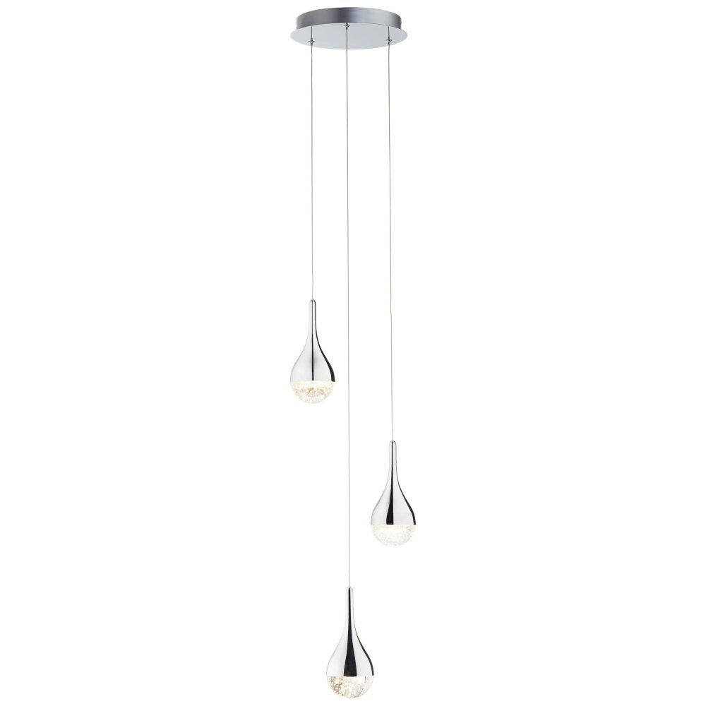 Brilliant Lampor FRIZZANTE Pendellampa LED Krom, 3-ljuskällor main product photo