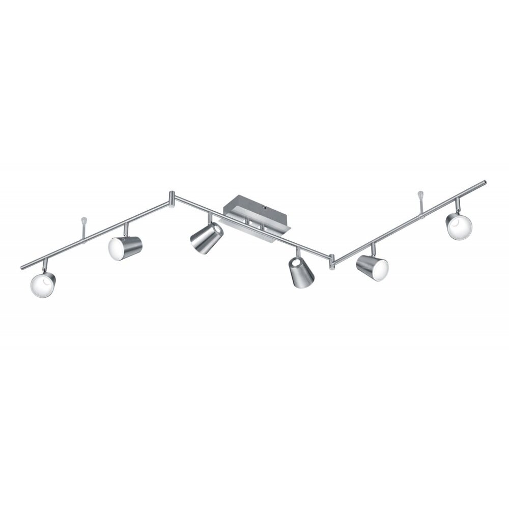 Trio Lampor NARCOS Taklampa LED Nickel matt, 6-ljuskällor main product photo