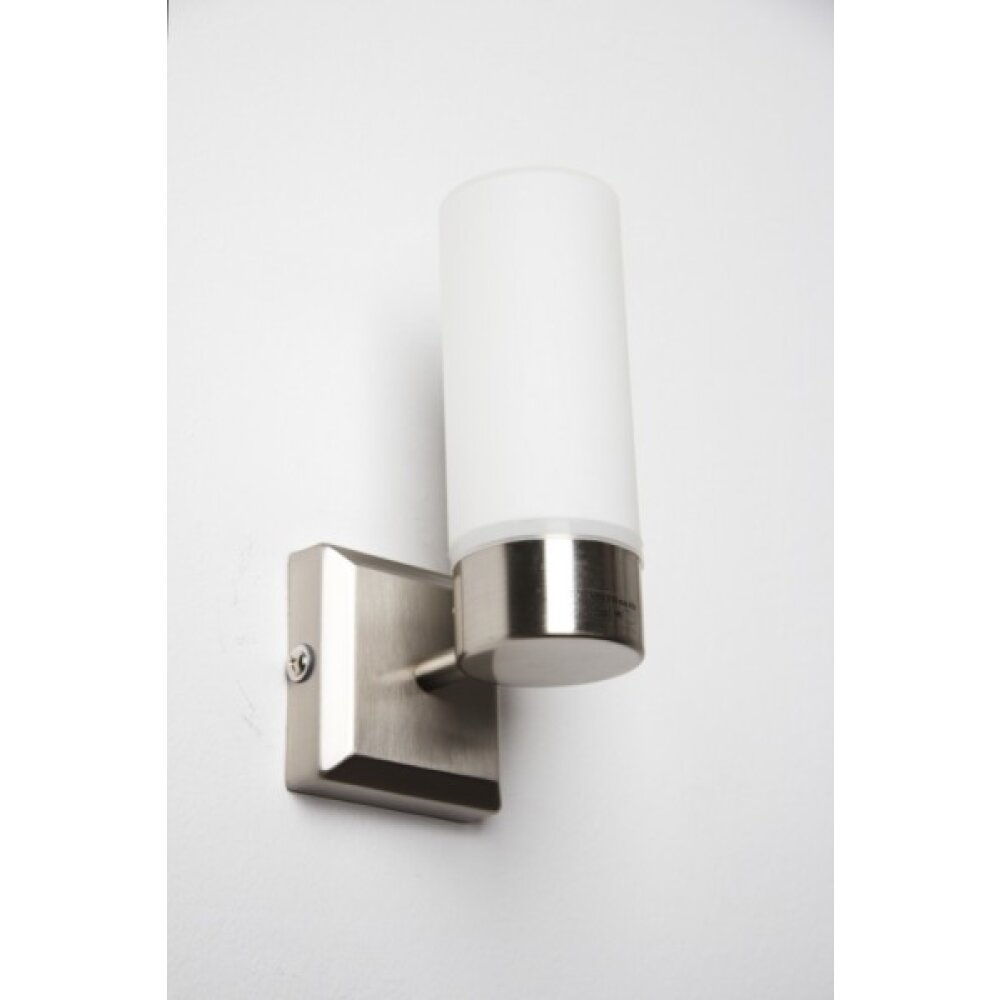 Globo SPACE Vägglampa Rostfritt stål, Nickel matt, Vit, 1-ljuskällor main product photo