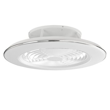 Mantra ALISIO Taklampa, Takfläkt med belysning LED Vit, 1-ljuskällor