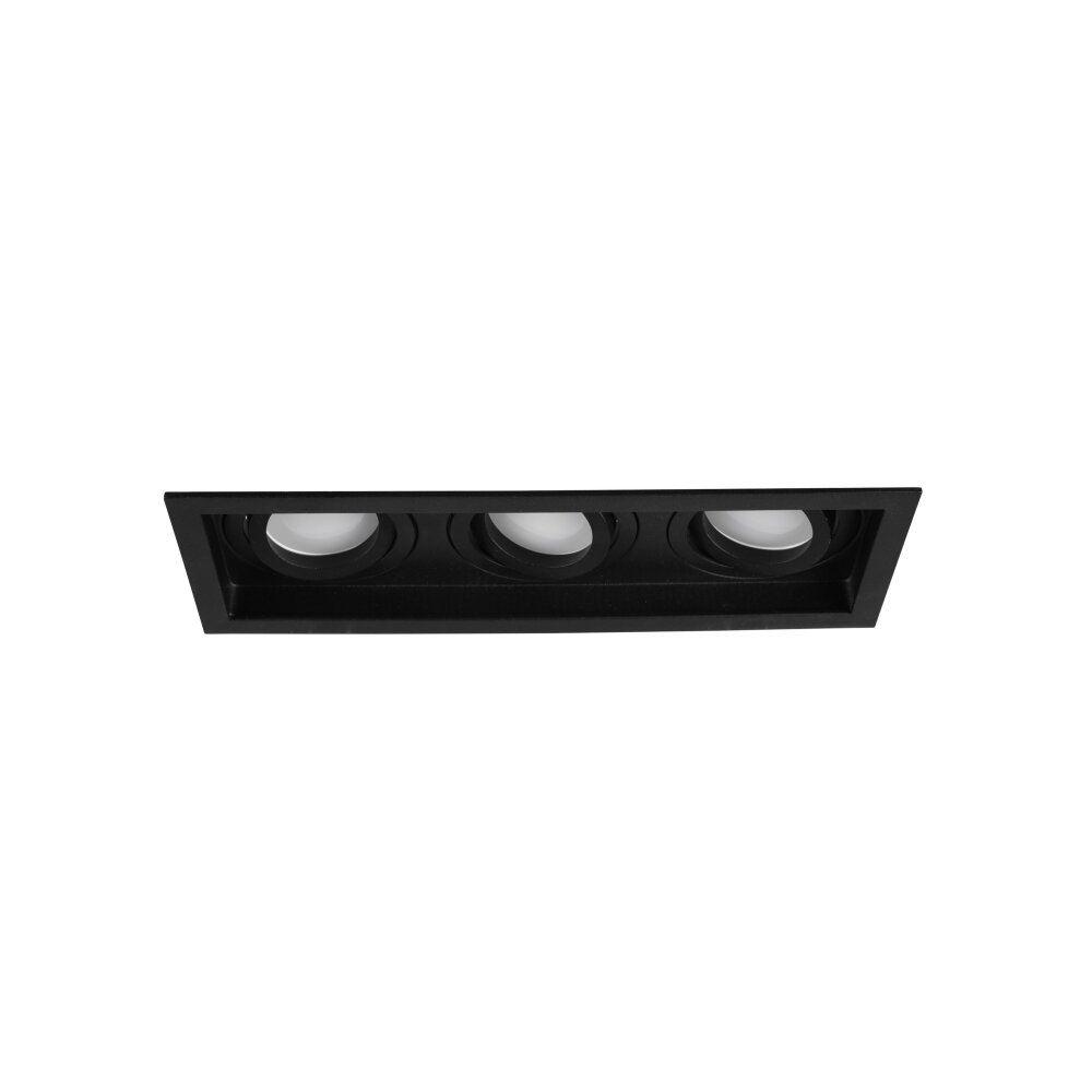Trio Lampor Kenai Infälld lampa LED Svart, 3-ljuskällor main product photo