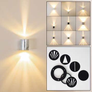 Mora vägglampa utomhus, Vägglampa LED Galvaniserad, 2-ljuskällor