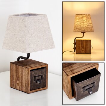 Banister Bordslampa Brun, Rostfärger, 1-ljuskällor Banister Bordslampa Brun, Rostfärger, 1-ljuskällor