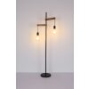 Globo VISSO Golvlampa, Golvlampa Brun, Svart, 2-ljuskällor