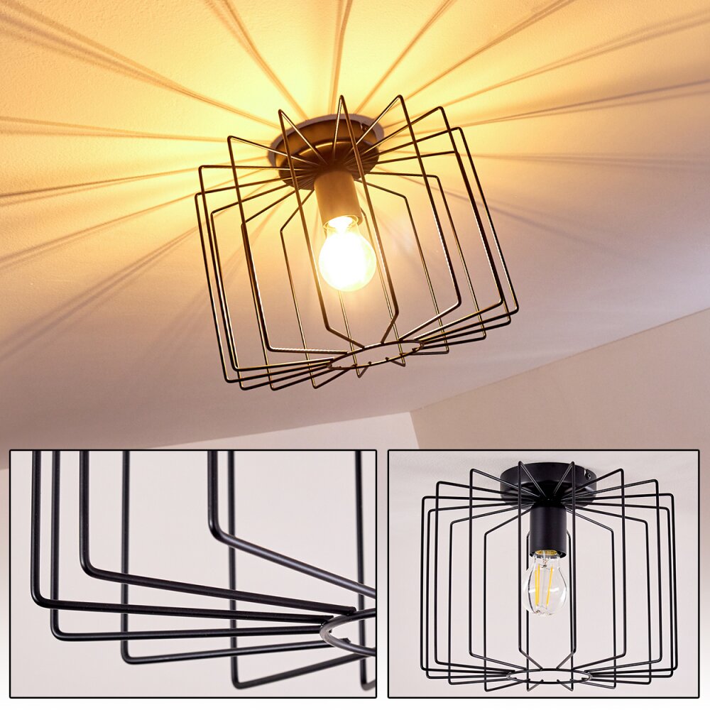 Chava Taklampa Svart, 1-ljuskällor main product photo