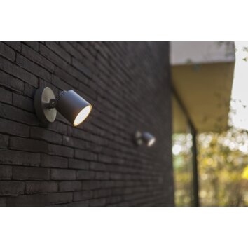 Lutec Lampor EXPLORER vägglampa utomhus, Vägglampa LED Antracit, 1-ljuskällor