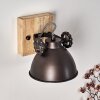 Svanfolk Vägglampa Brun, Svart, Vit, 1-ljuskällor