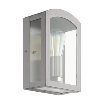 Eglo Lampor PARETTA vägglampa utomhus, Vägglampa Rostfritt stål, 1-ljuskällor