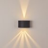 Windhoek vägglampa utomhus LED, 2-ljuskällor