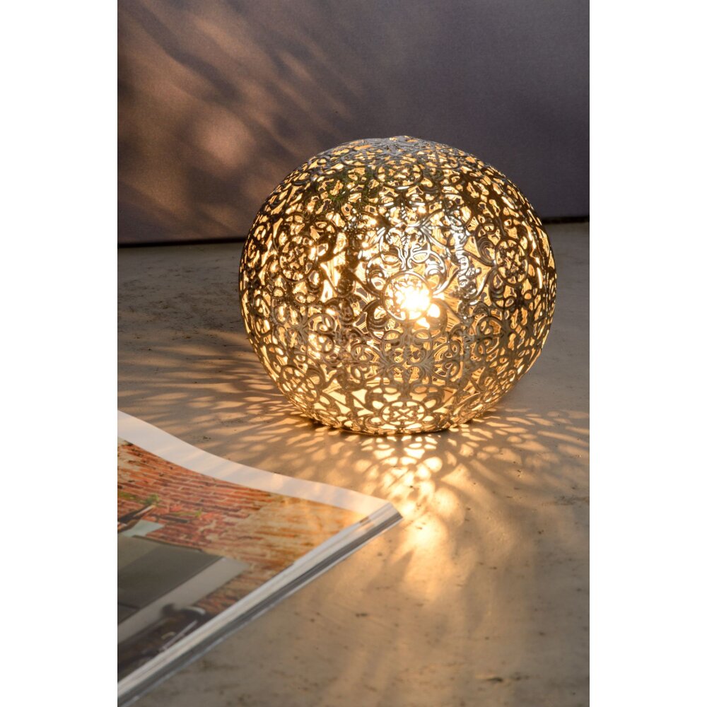 Lucide PAOLO Bordslampa Silver, 1-ljuskällor main product photo