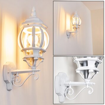 Lentua vägglampa utomhus, Vägglampa Vit, 1-ljuskällor