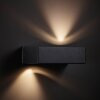 Brilliant Abbot vägglampa utomhus LED Antracit, 2-ljuskällor