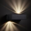Brilliant Abbot vägglampa utomhus LED Antracit, 2-ljuskällor
