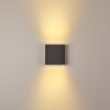 Tinglev vägglampa utomhus, Up & Down Lampa, Vägglampa LED Antracit, 1-ljuskällor