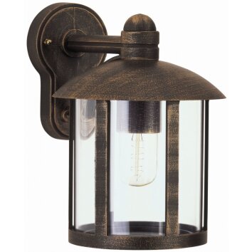 Albert Lampor 835 Utomhusbelysning, vägglampa utomhus Brun, Mässing, 1-ljuskällor