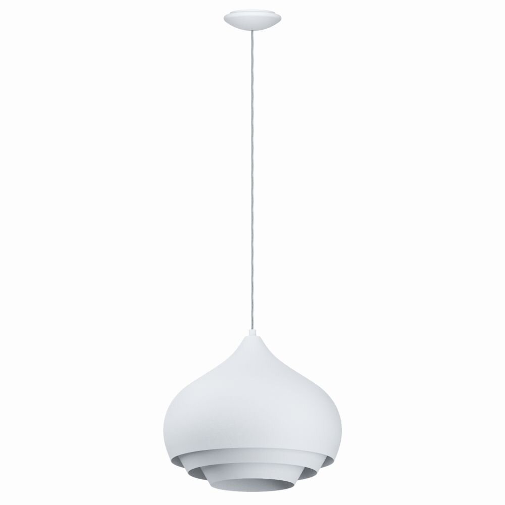 Eglo Lampor CAMBORNE Pendellampa Vit, 1-ljuskällor main product photo