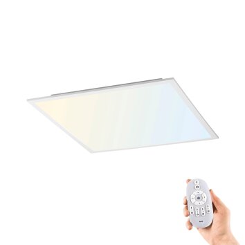 Leuchten Direkt FLAT LED Vit, 1-ljuskällor, Fjärrkontroll Leuchten Direkt FLAT LED Vit, 1-ljuskällor, Fjärrkontroll